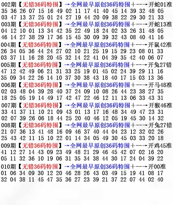 010期36码特围[图]
